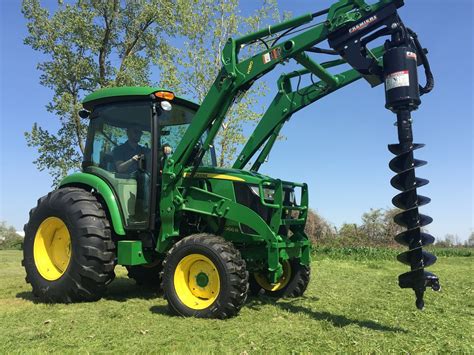 compact tractor post hole digger|bucket mounted post hole diggers.